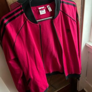 Adidas Originals Superstar Track Jacket Hot Pink & Black